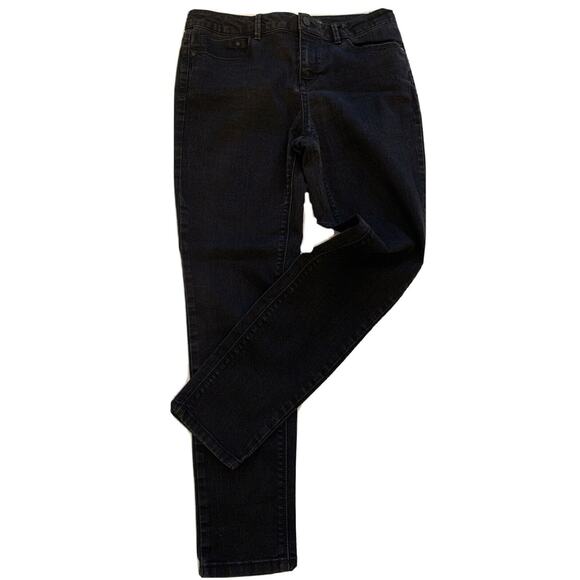 8 attention Contemporary Fit Women's Black Stretch Skinny Jeans 28" Inseam - Picture 1 of 8